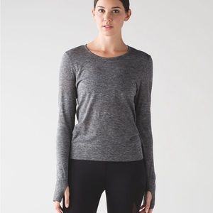 Lululemon Breeze By Long Sleeve. Size 6. Grey. Women’s.